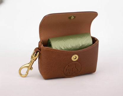 The Signature Leather Dog Bag Holder
