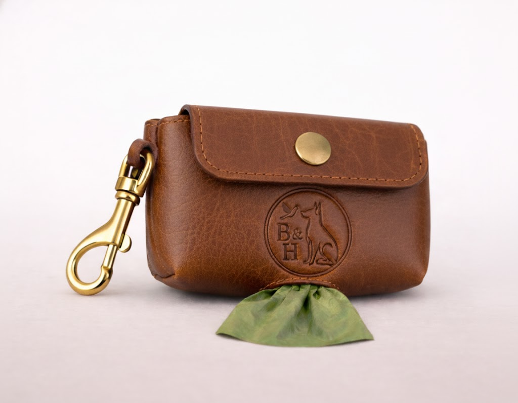 The Signature Leather Dog Bag Holder